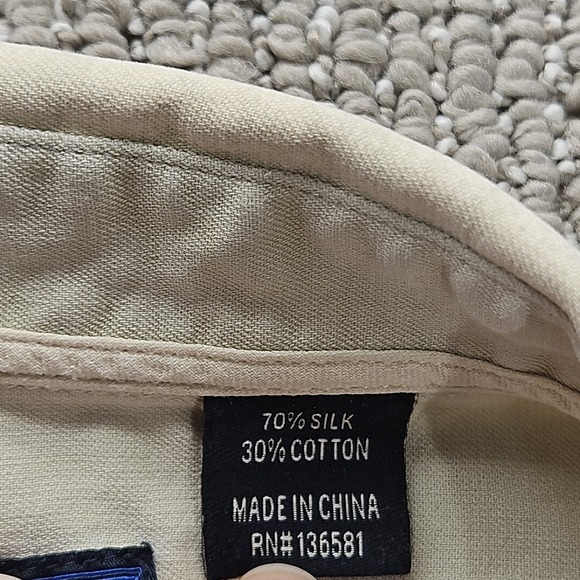 Nat Nast Shirt Mens XXL Button Up Short Sleeve Casual Preppy Silk Blend Camp - Picture 4 of 9